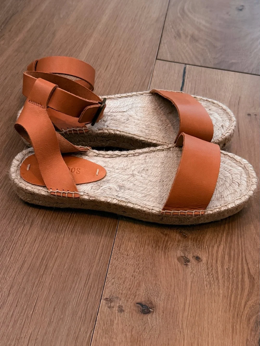 Women’s Soludos Espadrille Sandals in Tan Leather